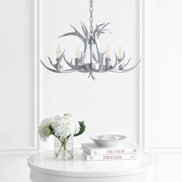 Eldora Adjustable Resin Antler LED Chandelier